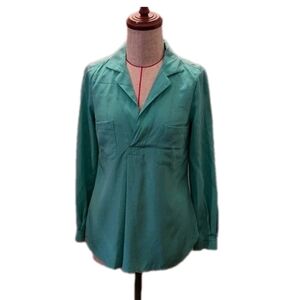 Lilly Pulitzer Women Size XS Sherbert Green 100% Silk Blouse